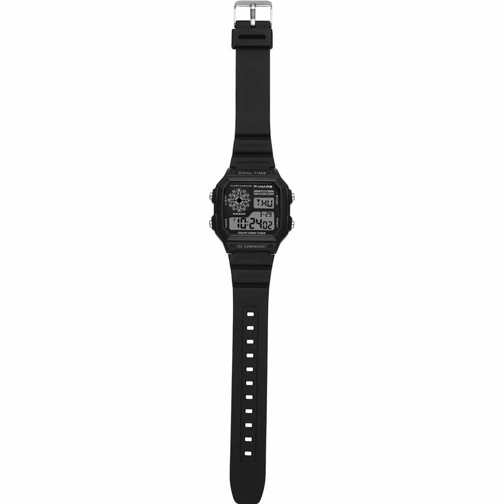 Водонепроницаемые мужские многофункциональные электронные часы Dual Time, светодиодный, цифровые часы, модные мужские часы gif, для спорта на открытом воздухе