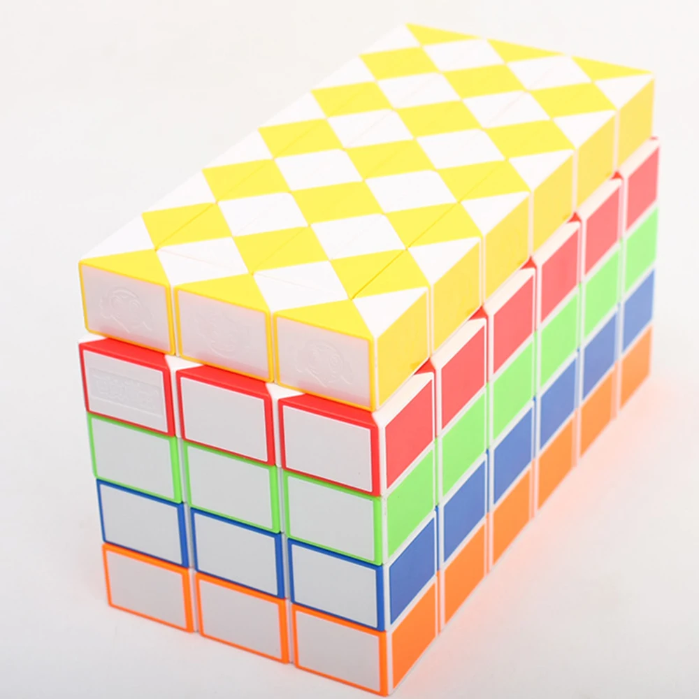 

Hight Quality 72 Segments Snake Magic Cubes Toy for Children Cube Cubo Megico Stickerless Seventy-two Parts Cubos