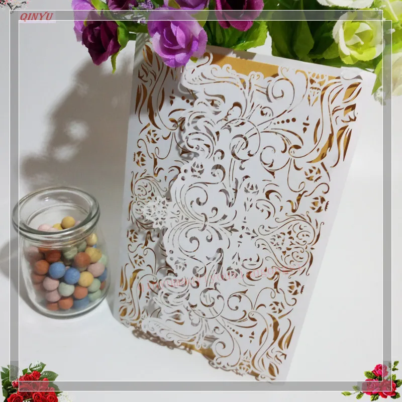 30 шт. свадебные пригласительные открытки с лазерной резкой 12 х18 см|card wedding|card cardevent
