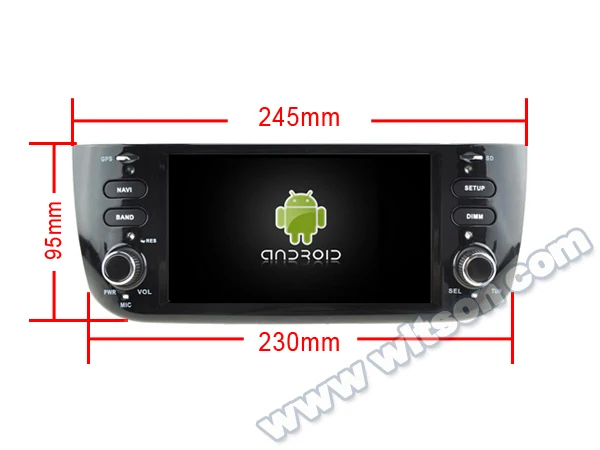WITSON Android 9 0 4 Гб ОЗУ + 32 FLASH 8 Восьмиядерный автомобильный DVD плеер для FIAT LINEA NEW/ GRANDE