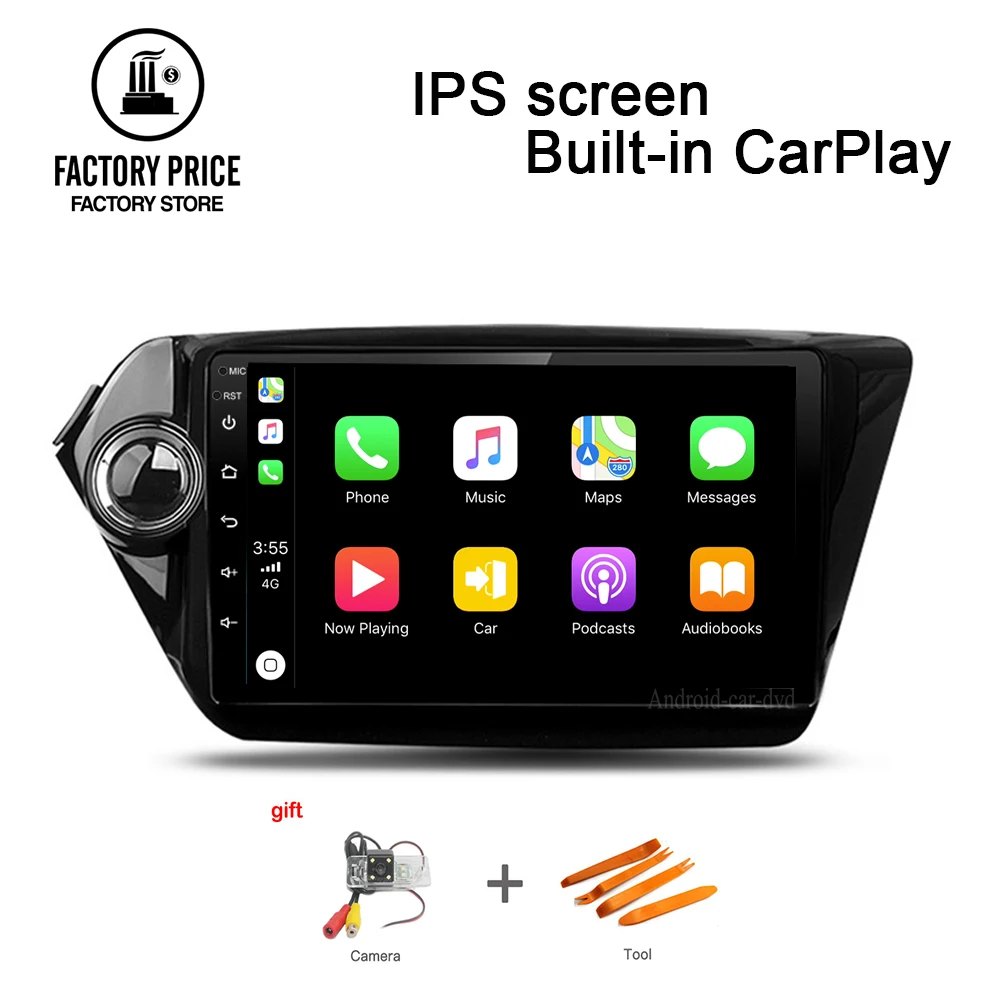 Android 8 1 2 + 32G carplay авто мультимедиа радио gps навигация K2 ips видео плеер для KIA RIO 3