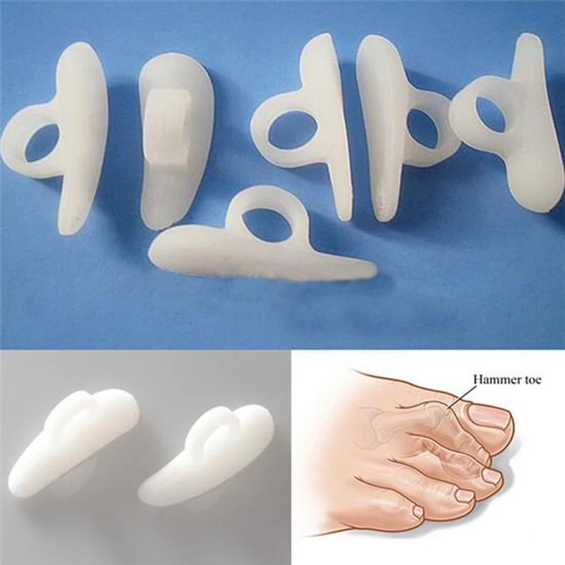 1 пара Силиконовый гель для пальцев ног отверстие разделитель Thumb Valgus протектор