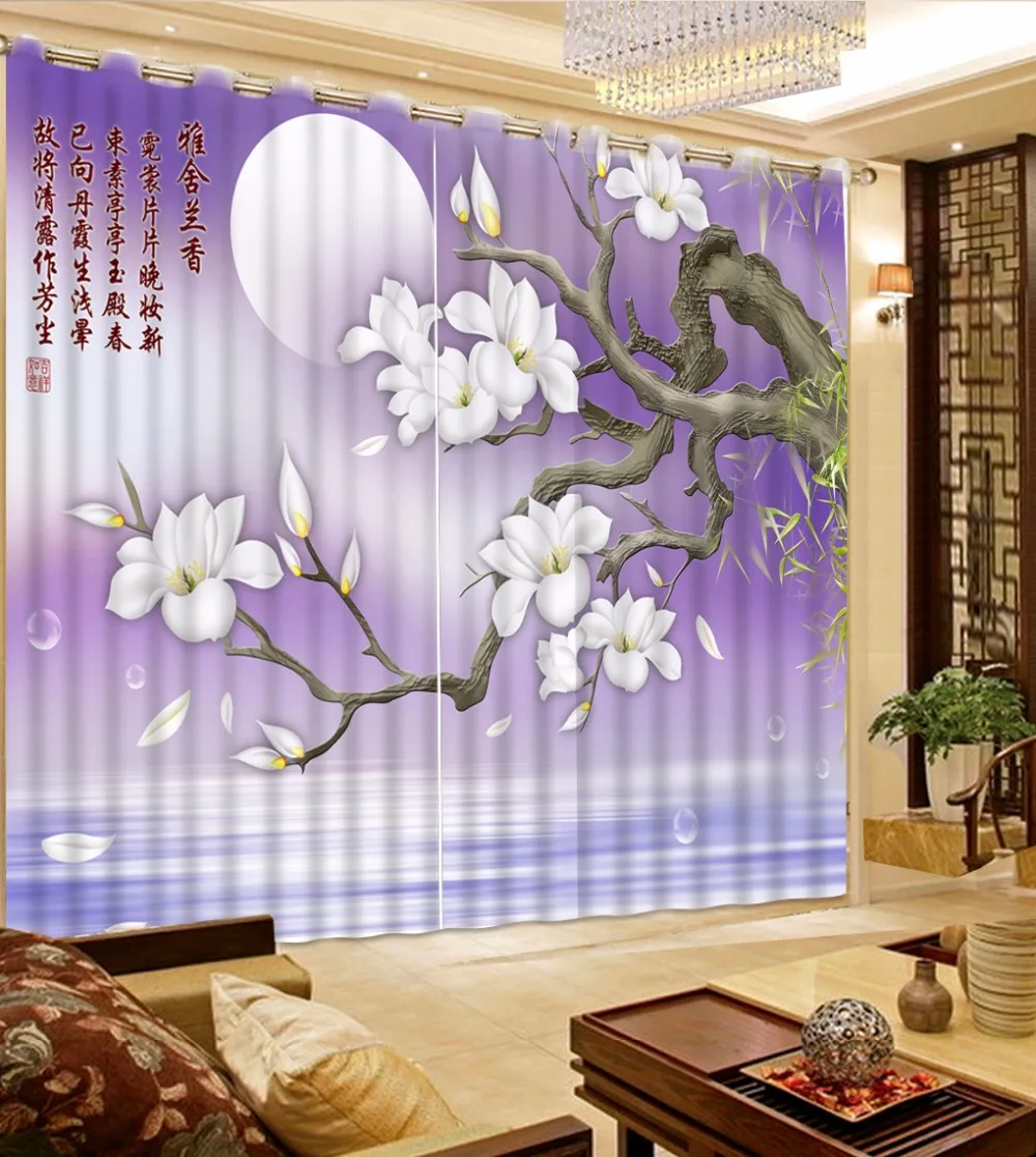 

Chinese Window Curtain Blackout Photo Printing Kitchen Curtains For Window The Living Room Curtains Blackout Drapes Cortinas
