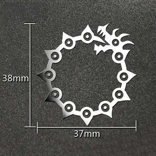 1pc Роскошный мобильный телефон, ноутбук с надписью «Seven Deadly Sins», DIY, аниме, наклейка на мотоцикл, 3D металлическая наклейка, детская игрушка, подарок - Цвет: 1pc