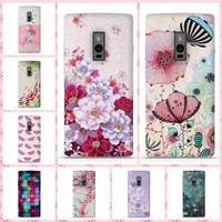 for Oneplus oneplus2 Case Cover Relief Painted Back Cover For Oneplus Cases Soft TPU Silicon Phone Bags Stereo Cute Pattern