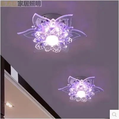 Светодиодные хрустальные лампы для коридора стильные входные светильники