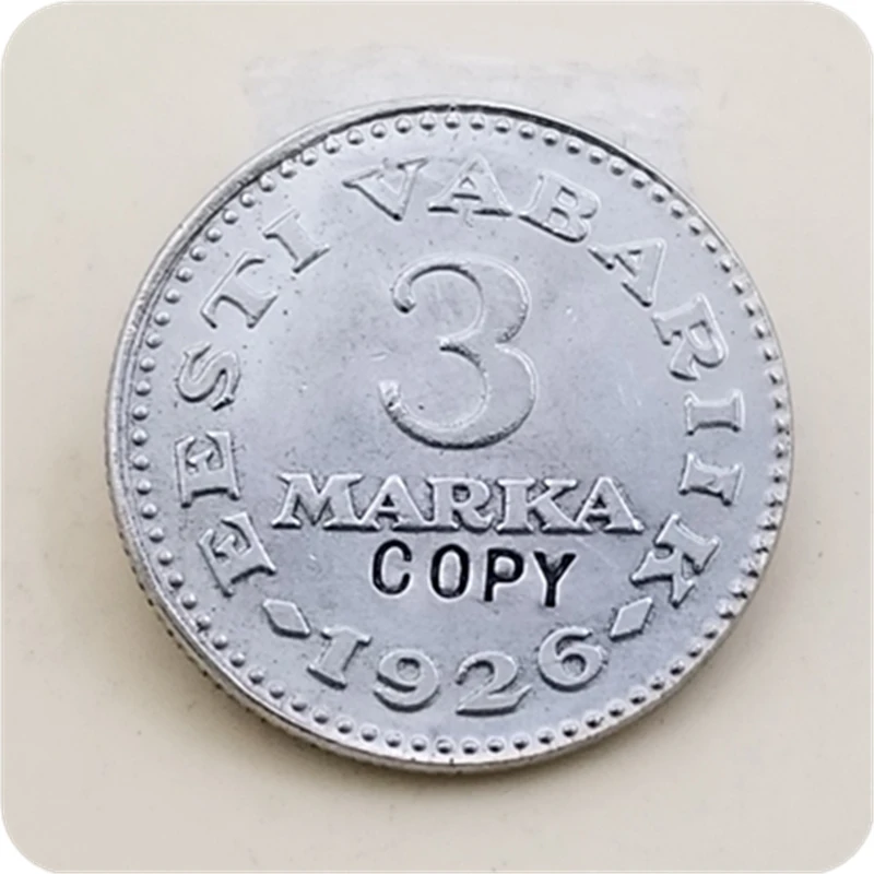 1926 Эстония 3 5 копия монеты 10 Marka | Дом и сад