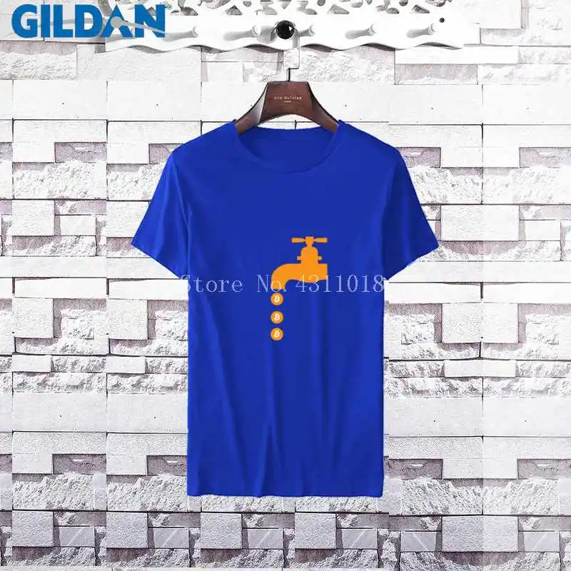 t-shirt men 2017 bitcoin faucet logo symbol cryptocurrency coin t shirt cotton short sleeve tshirt Tops Tees |