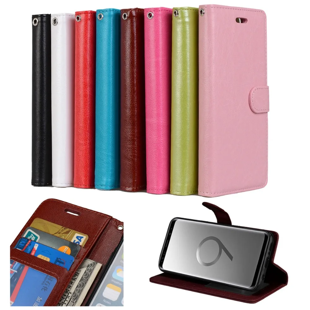 Saturcase класса люкс из искусственной кожи отделениями кошелька Поддержка чехол для