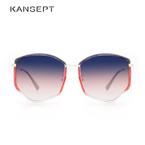 KANSEPT 2019 новые женские солнцезащитные очки для вождения пятиугольные очки поляризованные UV400 солнцезащитные очки с градиентными линзами аксессуары для женщин # Y29918