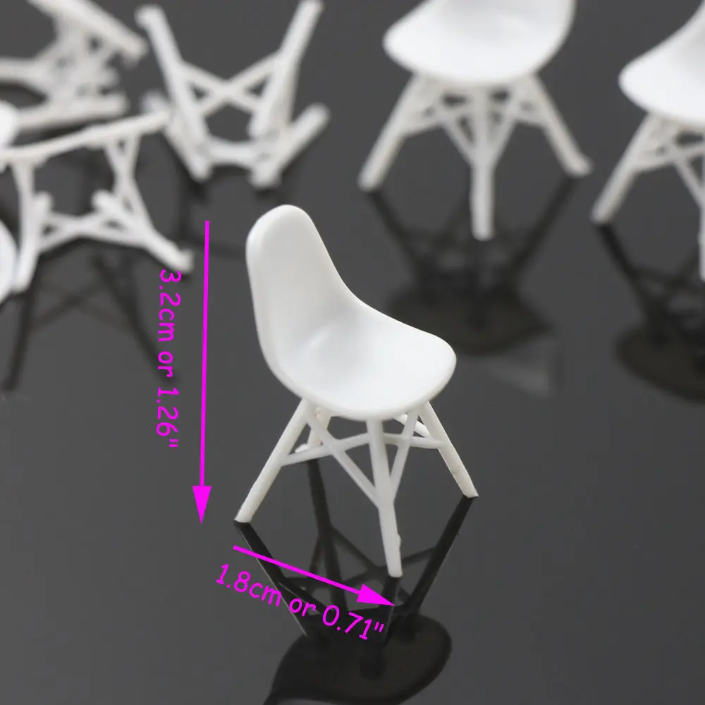 12 шт. модель железнодорожной железной дороги стул отдыха диван скамья пейзажа 1:32G