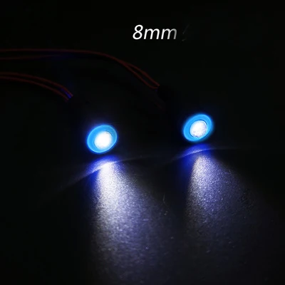 8mm blue and white 1 комплект модель автомобиля светодиодный свет полосы 5 мм/8 мм многоцветный Ангел глаз светодиодный фонарь фара для самостоятельной сборки/задний фонарь для RC автомобилей модифицированные части - Цвет: 8mm blue and white