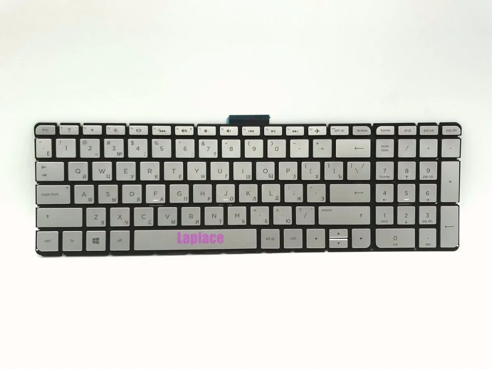 Новая русская Серебристая клавиатура с подсветкой для HP Envy X360 Convertible 15-W000 15-W100 15-W200