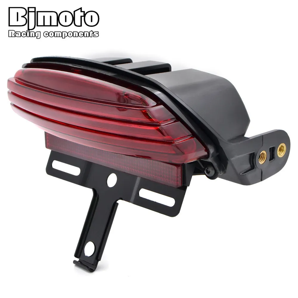 BJMOTO красный трехполосный светодиодный задний фонарь стоп сигнал подсветка