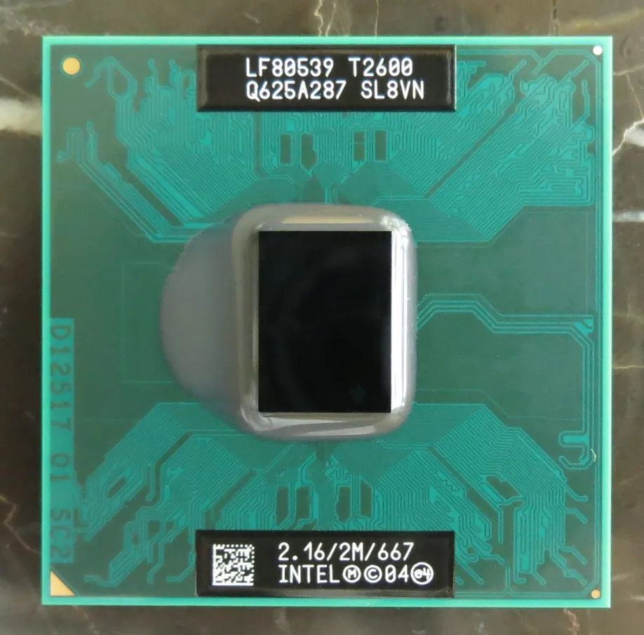 Процессор для ноутбука lntel Core 2 Duo T2600 ЦП Мб кэш/2 16 ГГц/667/двухъядерный процессор Socket