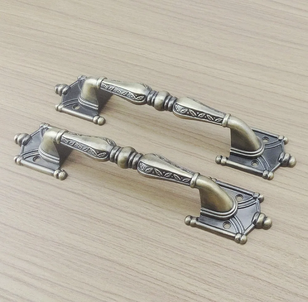 

2pcs Classic Zinc Alloy Bronze Wooden Door Handle Bathroom Balcony Small Door Handle Furniture Dresser Wardrobe Cabinets Knobs