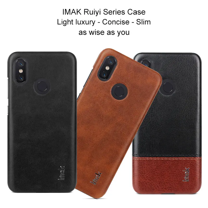 Роскошный чехол Imak Ruiyi для Xiaomi MI 8 MI8 M8 SE 8SE тонкий чехол-накладка телефона деловые