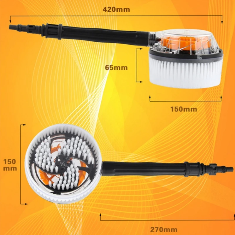 

Gs Rotatable Circular Brush Type Connect With High Pressure Gun For Karcher