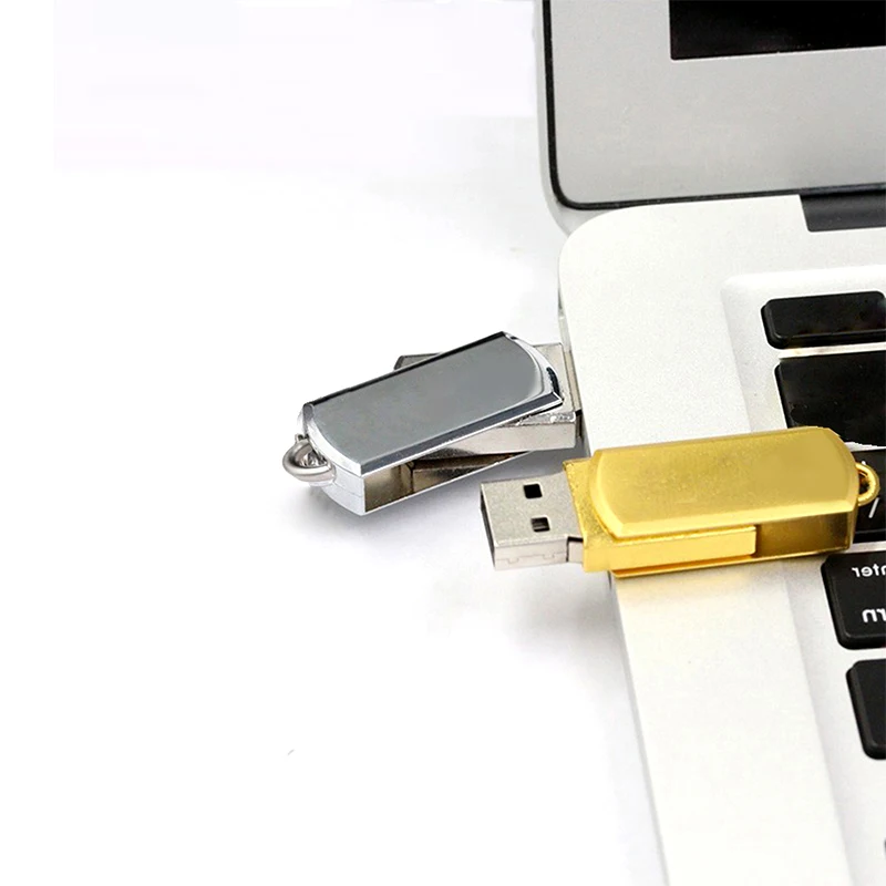 Флэш-накопитель розовый металлический флэш-накопитель USB брелок для ключей