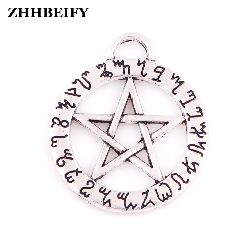 WITCH RUNE кулон Пентакль ANGELIC Theban Talisman ожерелье в виде пшеничного колоска - купить по
