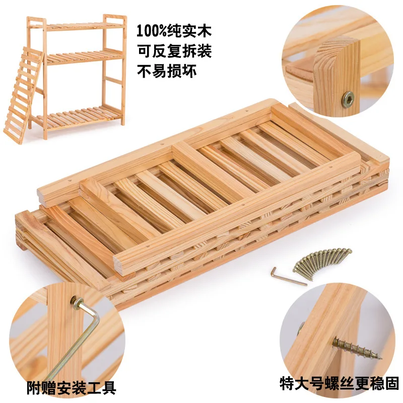 Полка для обуви из цельного дерева многослойный простой шкаф пыленепроницаемый