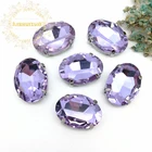 Стеклянные стразы овальной формы в классическом стиле с четырьмя крапанами для украшения свадьбы, бесплатная доставка