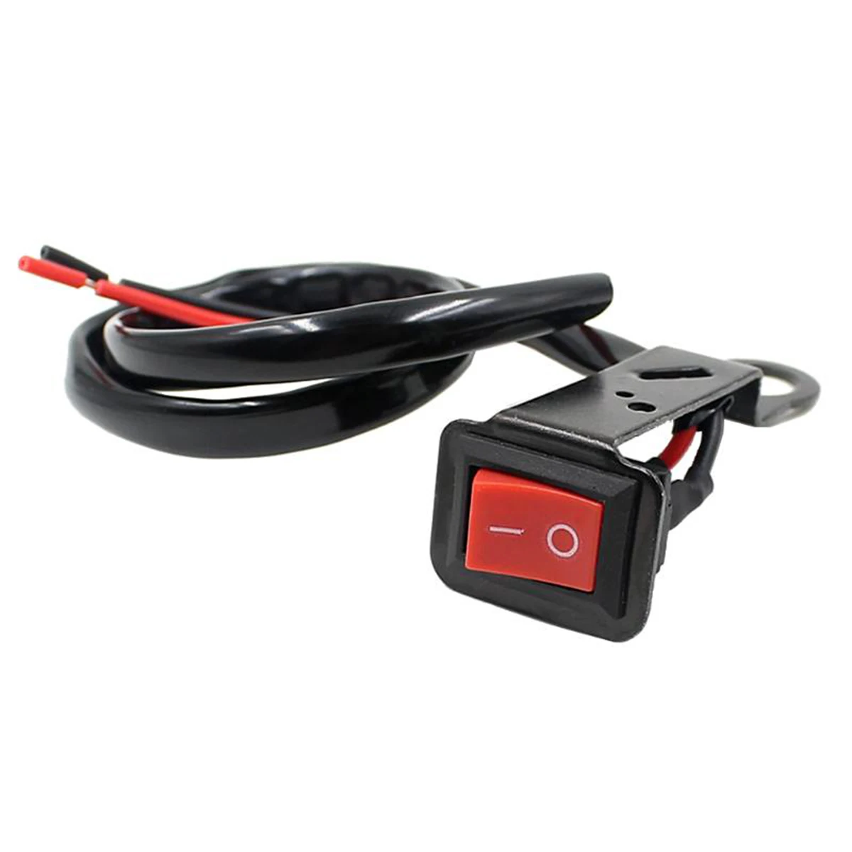 

12V Motorcycle Waterproof Handlebar Headlight Fog Spot light On Off Switch Aluminum-alloy Black Universal Car Accessories