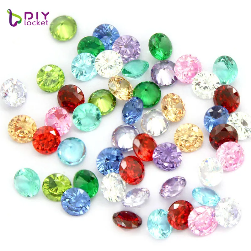Камни талисманы diylocket из циркона качество 12 цветов подвески для рукоделия