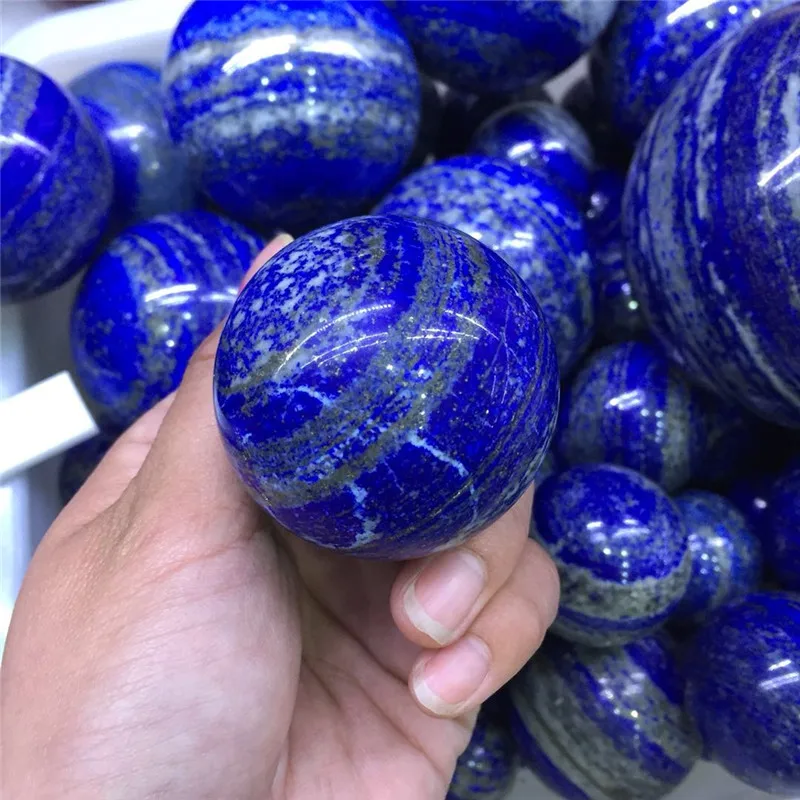 Натуральный Лазурит кристалл драгоценный камень сфера Рейки Исцеление Orb