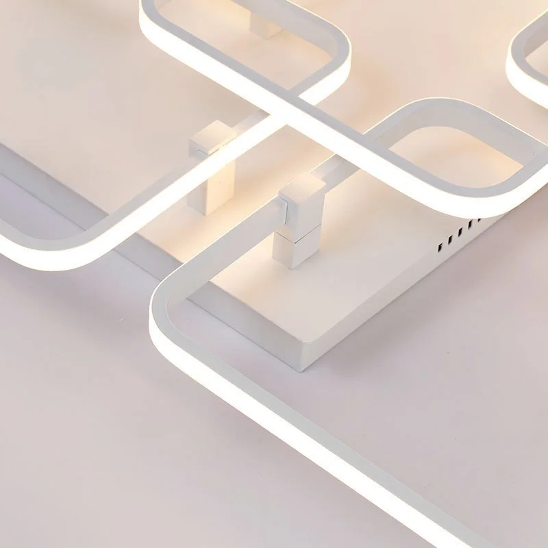 Креативный квадратный алюминиевый акриловый светодиодный потолочный