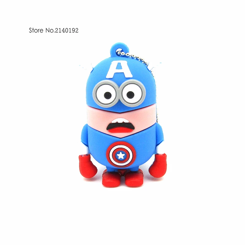 Usb флеш накопитель Super hero флешка с миньонами 32gb16гб 8 ГБ 4 Гб Суперменом Бэтменом