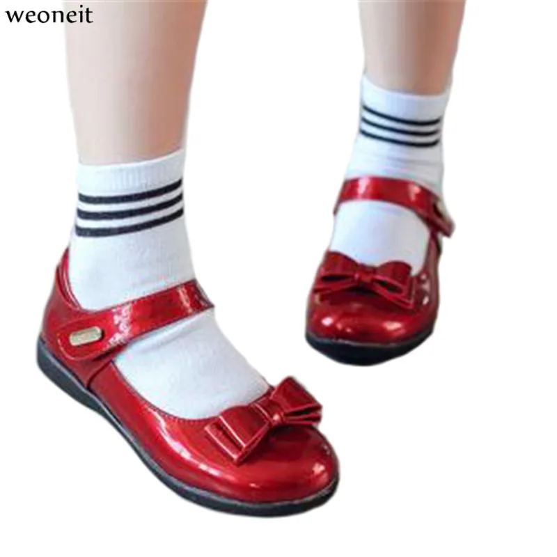 Школьная обувь Weoneit для девочек детская модная принцесс с бантом танцевальная из