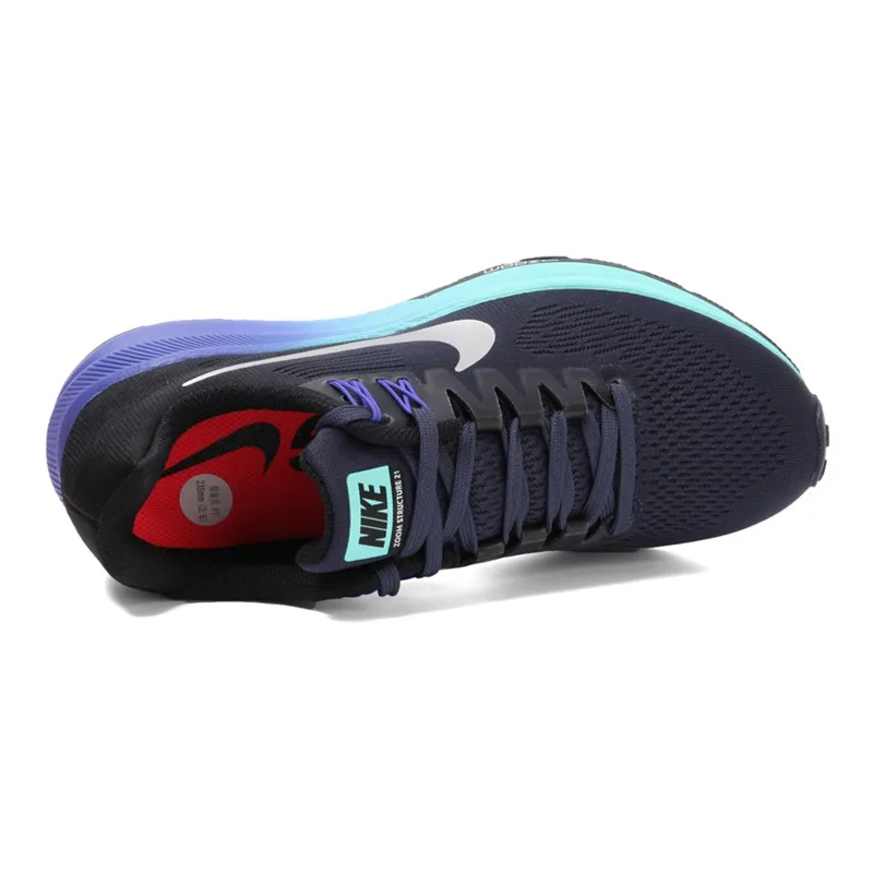 Новые оригинальные кроссовки NIKE AIR ZOOM структура 21 женские для бега|Беговая обувь|