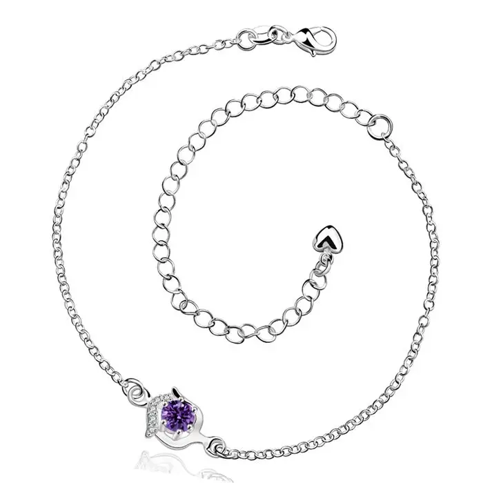 

LKNSPCA034-B Anklet silver plated anklet silver plated fashion jewelry anklet for modern women jewelry /