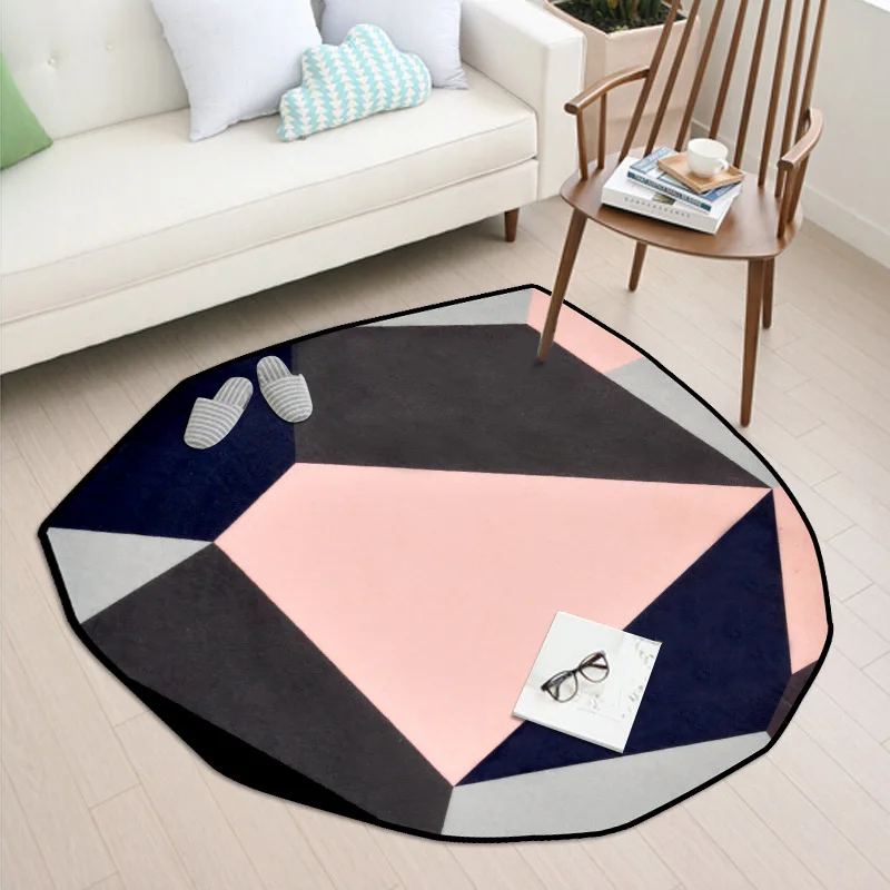 Shaped diamond rug modern short fluff carpet home bedroom bedside entrance elevator floor mat sofa coffee table anti slip | Дом и сад