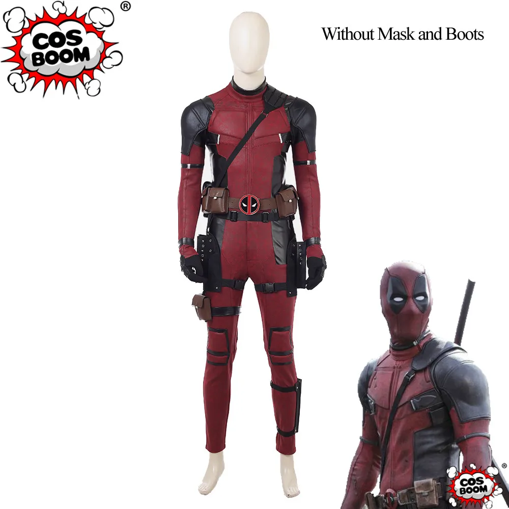 Костюм COSBOOM Deadpool 2 для взрослых мужской костюм на Хэллоуин супергероя из фильма