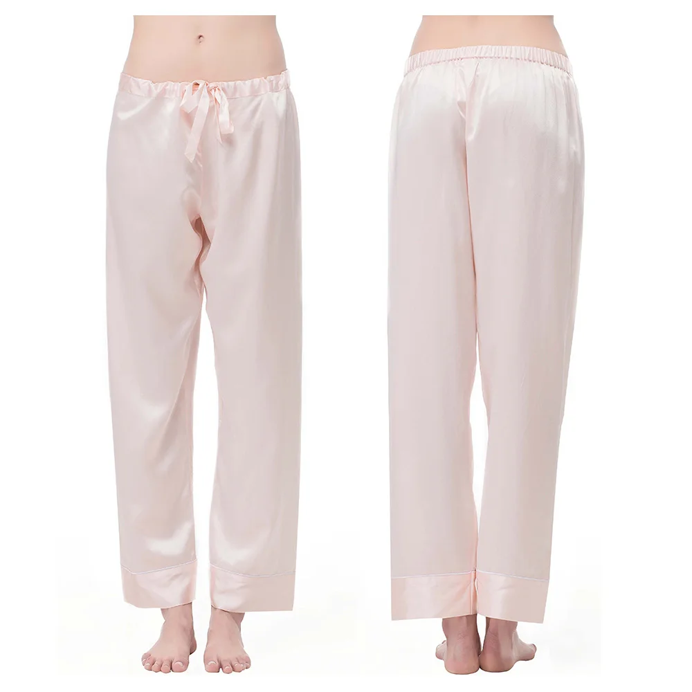Lilysilk пижамы брюки для девочек 100 шелк женщин чистый сплошной 22 Momme Chic Обрезанные