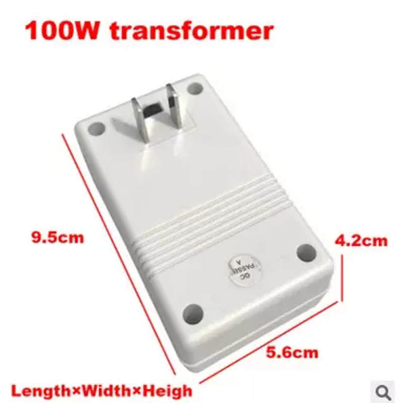 tourism convenient 100W 110V 120V to 220V 240V boost type low voltage inverter transformer stroke dual channel power converter | Лампы и