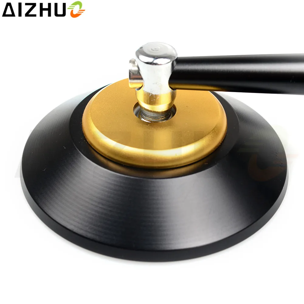 AIZHUO универсальные зеркала заднего вида мотоцикла мотор алюминиевый Синий