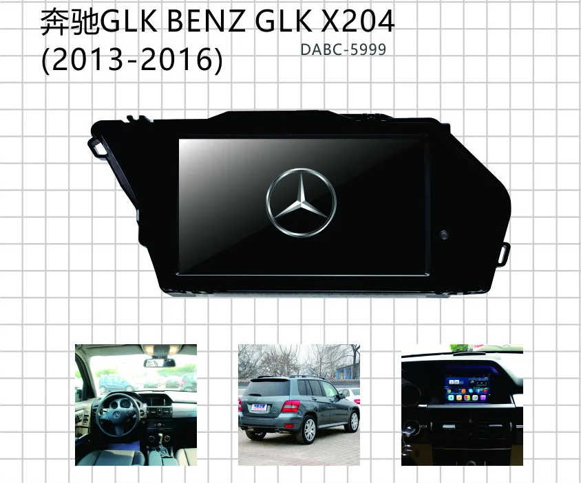 Andorid Автомобильный мультимедийный системы для mercedes GLK 2013 с ips экран Bluetooth Wi Fi 3g RDS