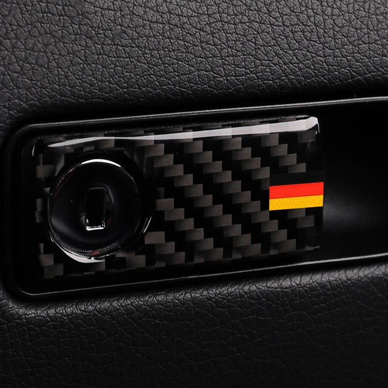 Контейнер для хранения SRXTZM из углеродного волокна со стикерами Mercedes Benz класса C