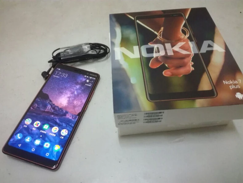 Original Nokia 7 Plus 2018 Android 8 4GB 64GB Snapdragon 660 Octa core 6.0'' 18:9 3800mAh Bluetooth 5.0 Smart Phone Google |