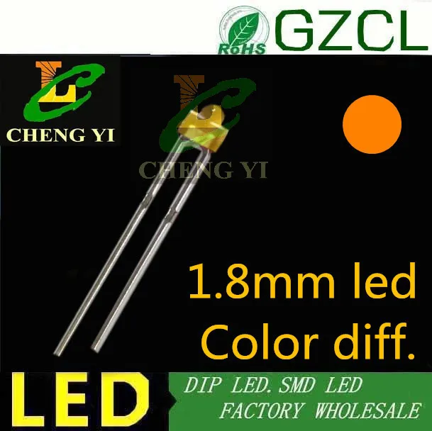 2 мм светоизлучающий диод Зеленый Диффузный мини dip led 568 575nm 0 V 100 шт. Бесплатная