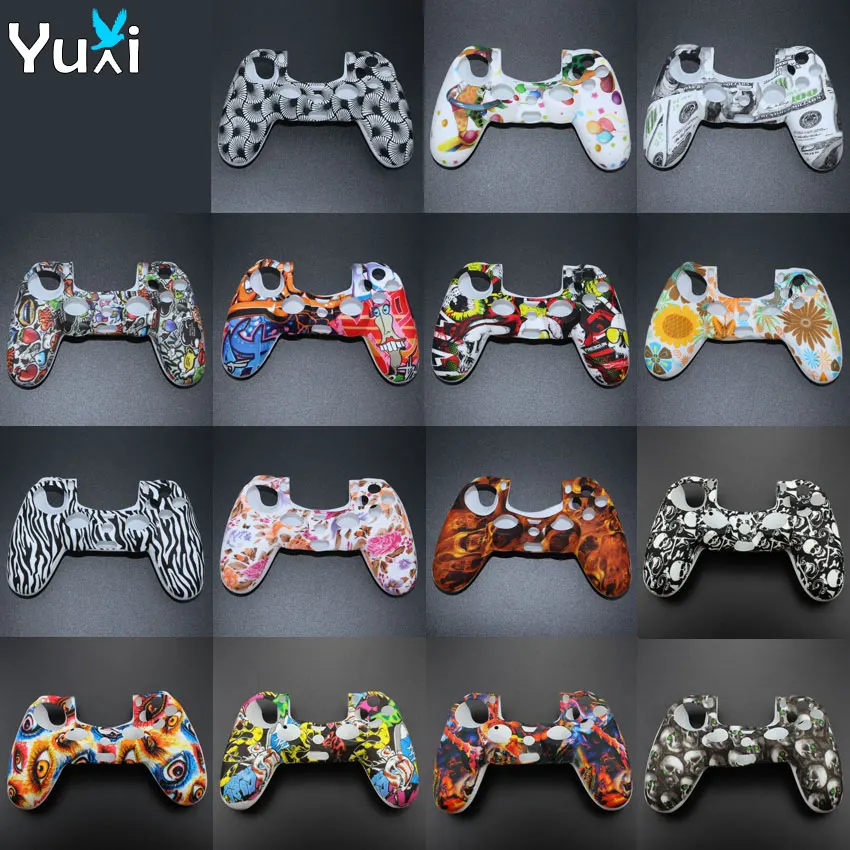 Противоскользящий Мягкий силиконовый чехол YuXi резиновый для Sony PlayStation Dualshock 4 PS4 DS4