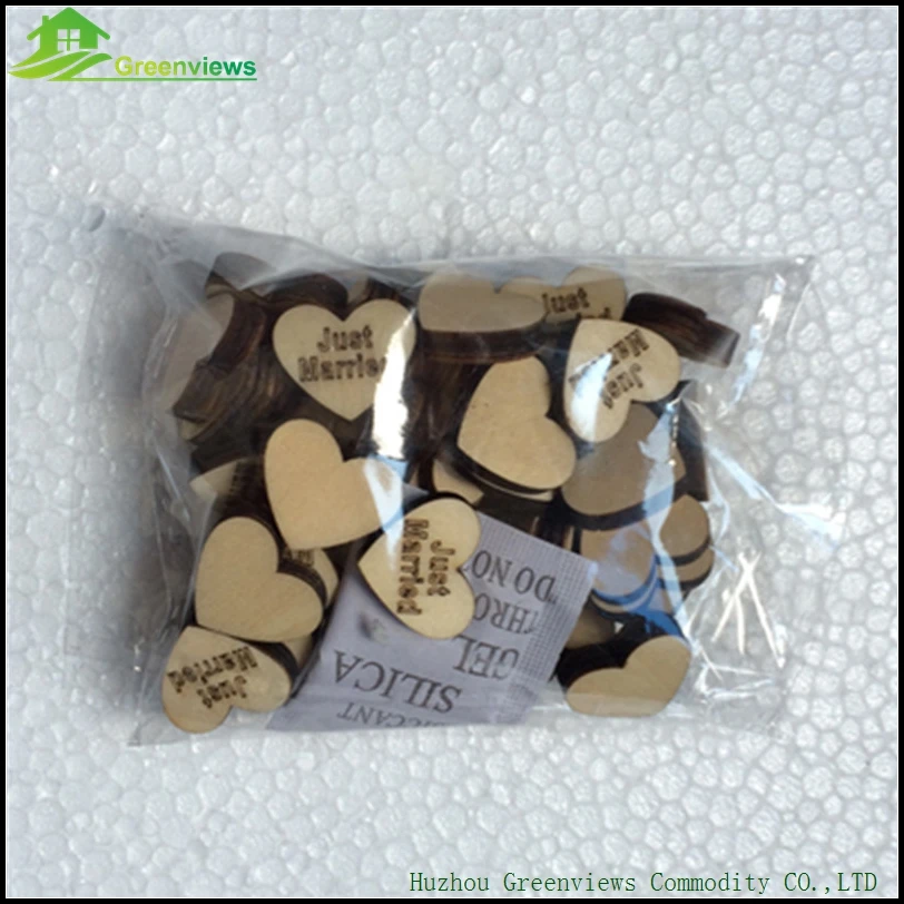 5Bags Wedding Rustic Wooden Love Heart Table Scatter Decoration Crafts DIY 4 Farbe | Дом и сад