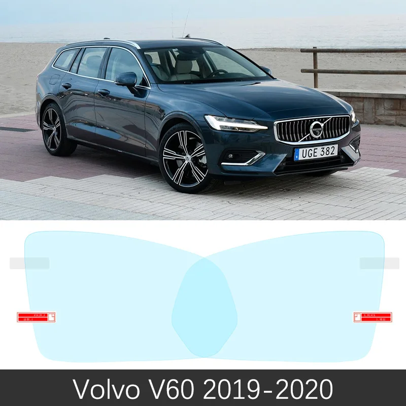 V60 2019-2020 Для VOLVO V60 2011~ полное покрытие анти-туман фильм Зеркало заднего вида анти-туман аксессуары Rdesign 2012 2013 - Название цвета: V60 2019-2020