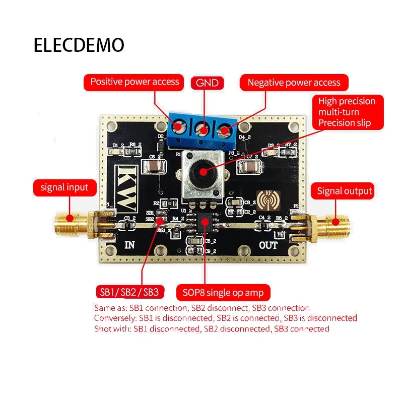 Модуль OP07 один усилитель напряжения с низким отклонением обработка сигнала в