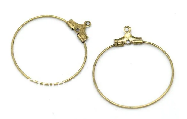 Бесплатная доставка 100 шт. Φ обруч Серьги Подвески 44 мм #22655|earring charms|earrings antiquecharm