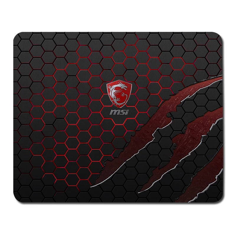 Горячие игровой MSI логотип резиновая Мышь Pad Notbook компьютерная оптическая сшитые