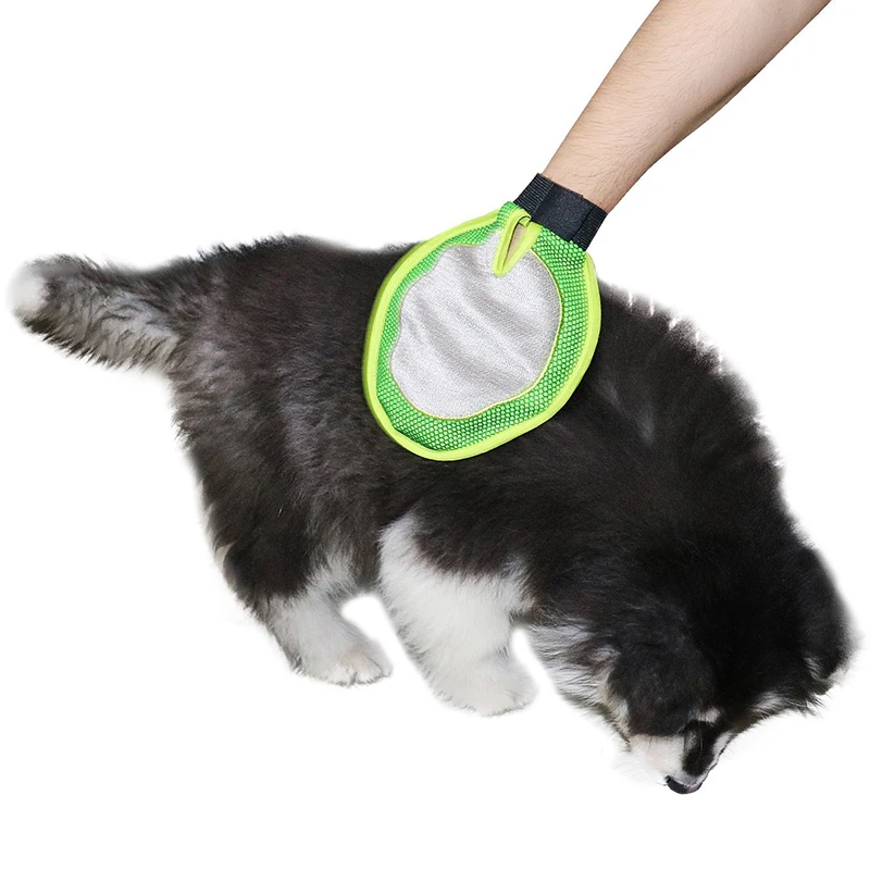 Newcomdigi Dog Combing Hair Remove Gloves Grooming Cleaning Massage Bath Brush Large Comb Pet Care | Дом и сад